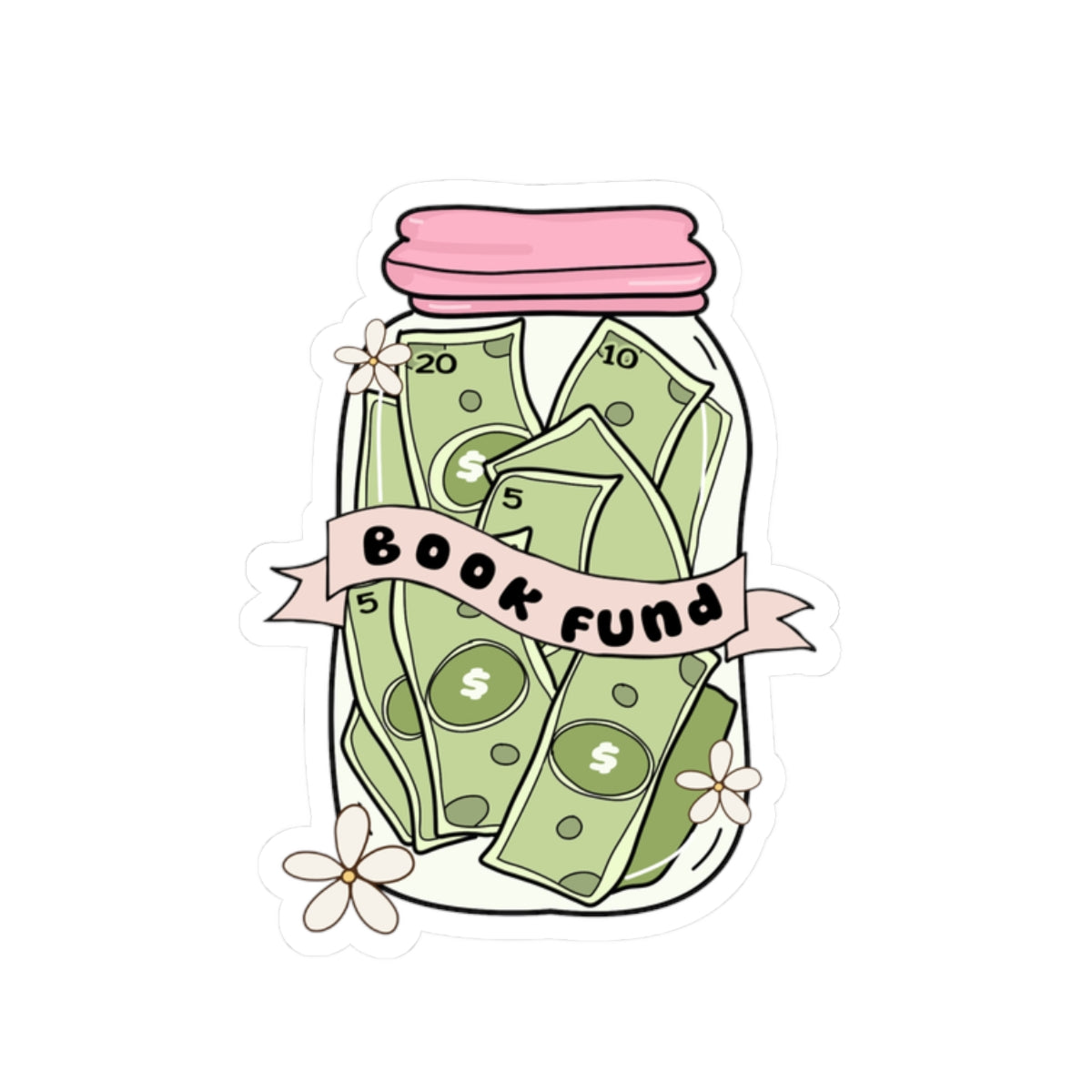Cute Book Fund Stickers, Fundraiser Stickers, Planner Accessories, Laptop Decor, Book Lovers Gifts, Creative Fundraising