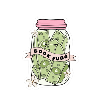 Cute Book Fund Stickers, Fundraiser Stickers, Planner Accessories, Laptop Decor, Book Lovers Gifts, Creative Fundraising