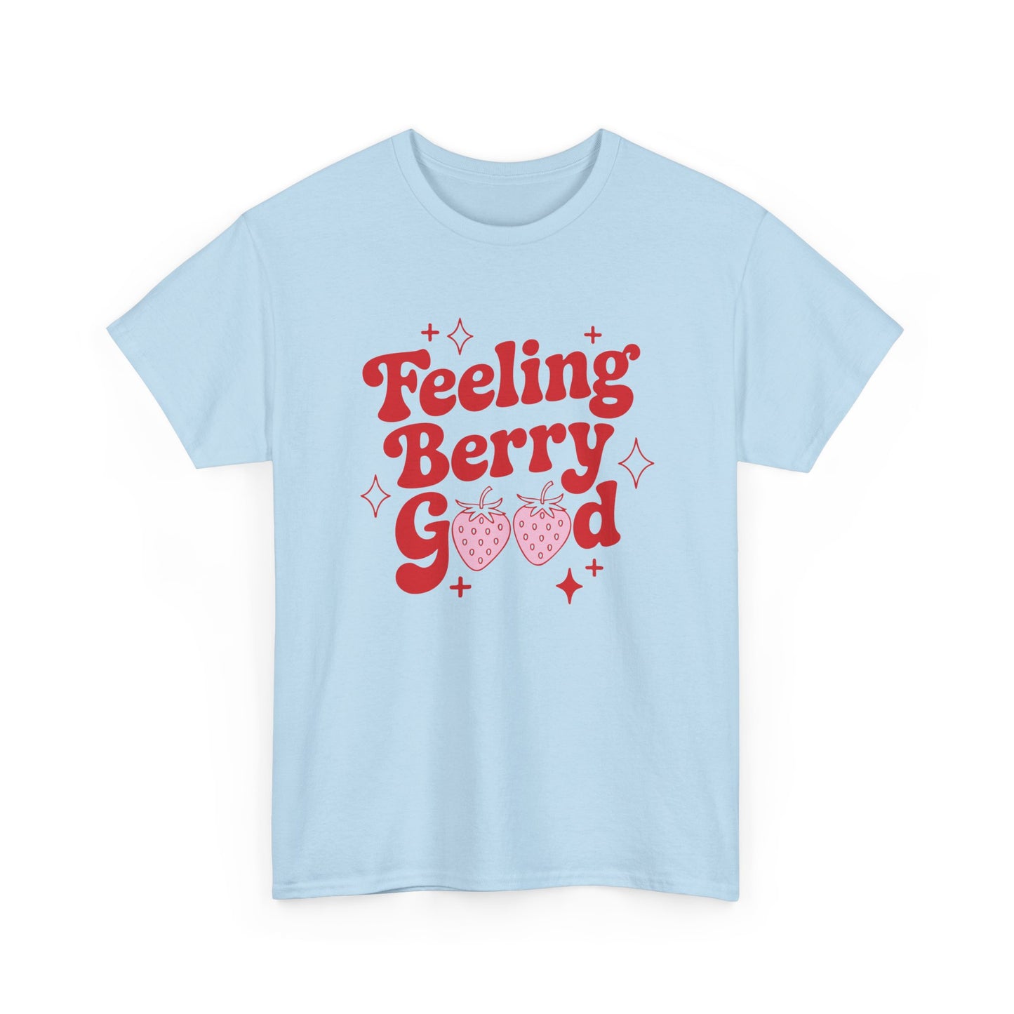 Feeling Berry Good Retro Strawberry Graphic T-Shirt