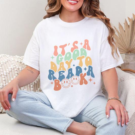 its a good day to read a book Unisex Heavy Cotton Tee
