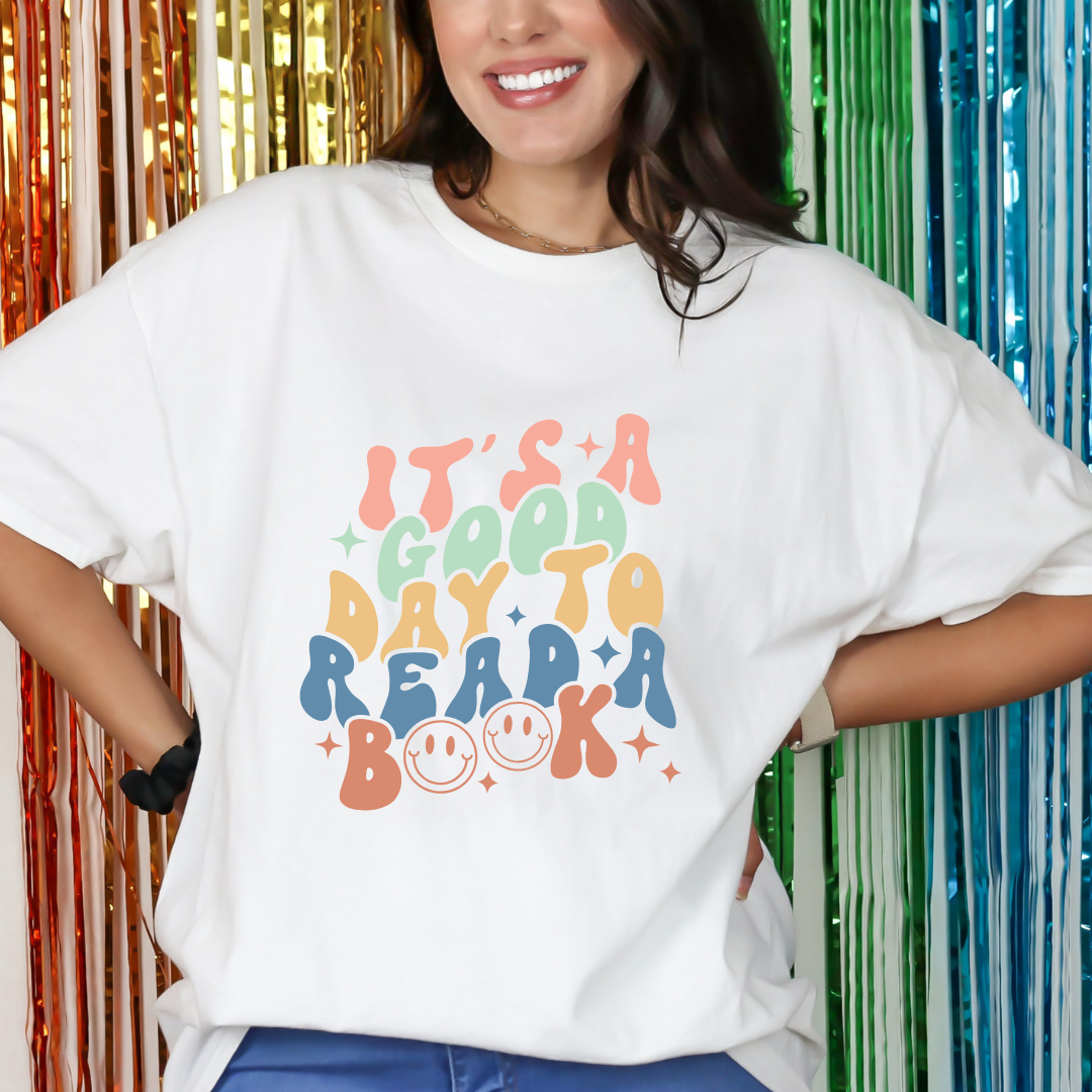 its a good day to read a book Unisex Heavy Cotton Tee