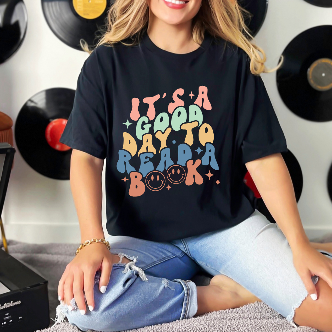 its a good day to read a book Unisex Heavy Cotton Tee