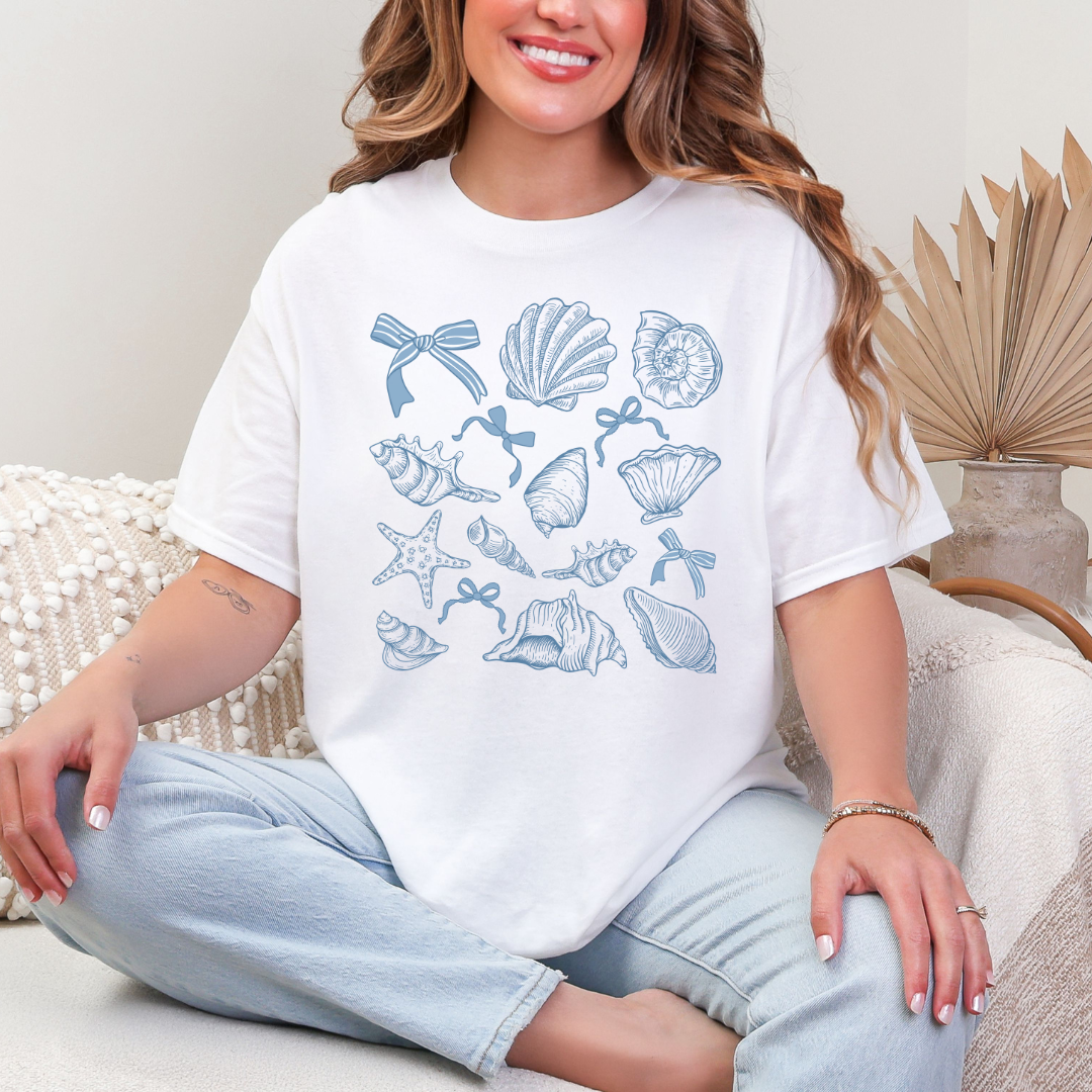 Beach Lovers Unisex Cotton Tee, Summer T-Shirt, Coastal Shell Design, Gift for Ocean Lovers, Beach Vacation Apparel