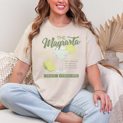 Margarita Recipe Shirt, Cocktail Graphic Tee, Retro Summer T-Shirt, Happy Hour Drink Tshirt, Bachelorette Party Tees, Cute Vintage Style