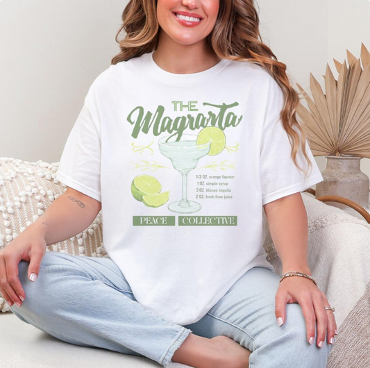 Margarita Recipe Shirt, Cocktail Graphic Tee, Retro Summer T-Shirt, Happy Hour Drink Tshirt, Bachelorette Party Tees, Cute Vintage Style
