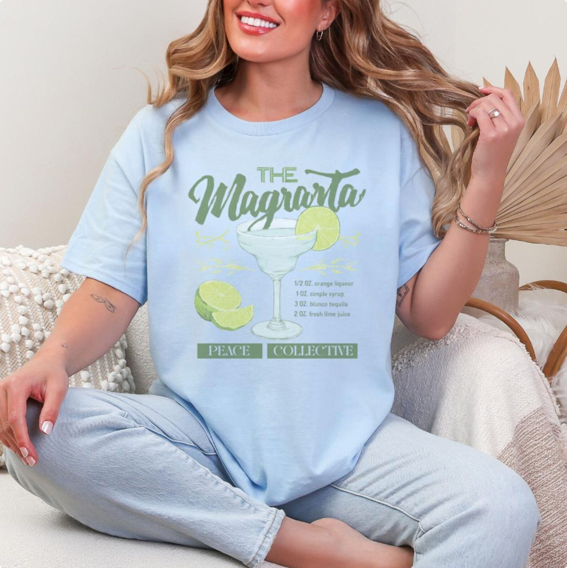 Margarita Recipe Shirt, Cocktail Graphic Tee, Retro Summer T-Shirt, Happy Hour Drink Tshirt, Bachelorette Party Tees, Cute Vintage Style