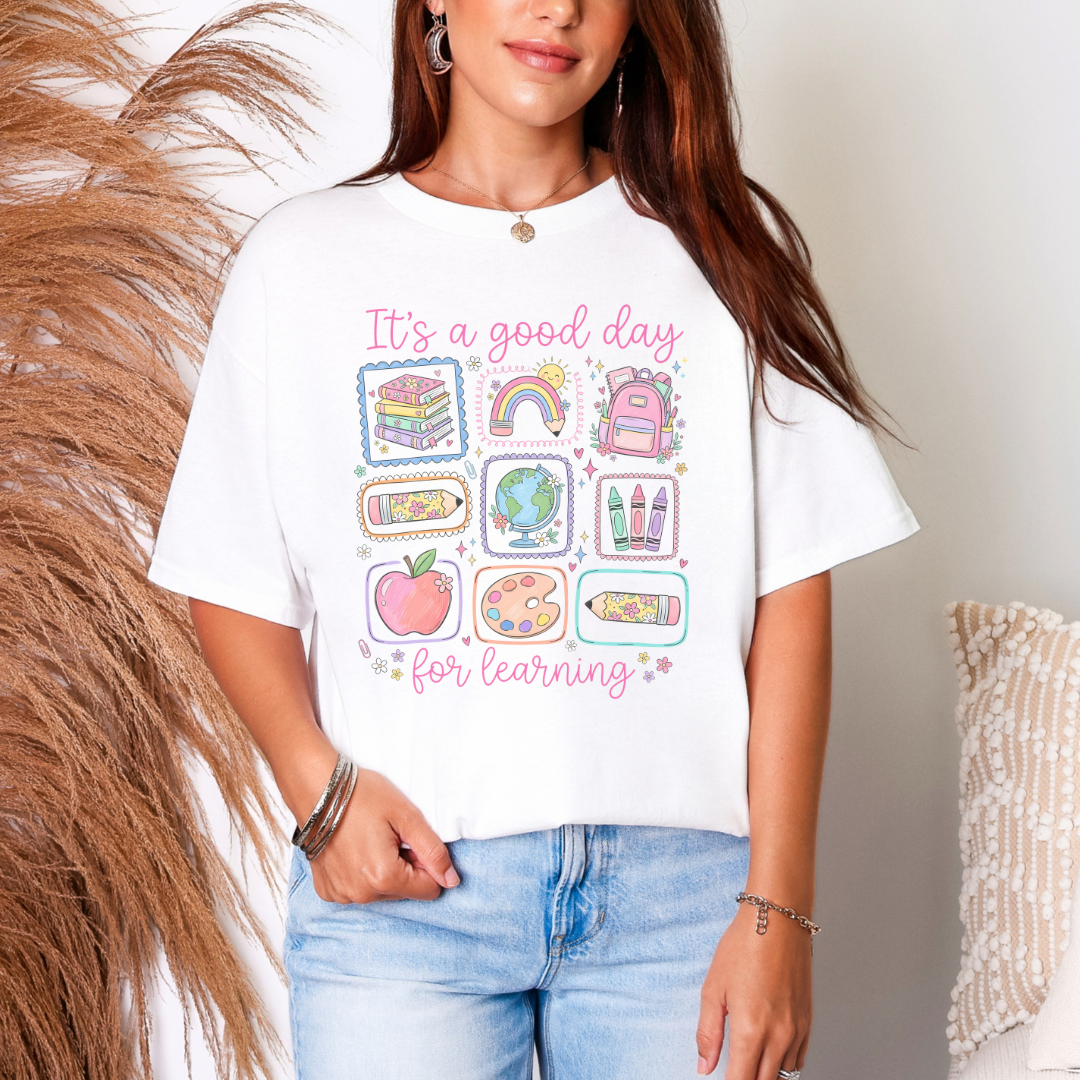 It's a Good Day for Learning Shirt | Cute Pastel Teacher Tee