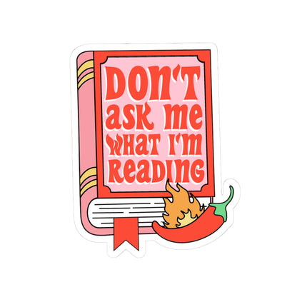 Funny Book Lover Kiss-Cut Stickers - Perfect for Laptops, Water Bottles, Journals, Gifts for Readers, Bookish Decor