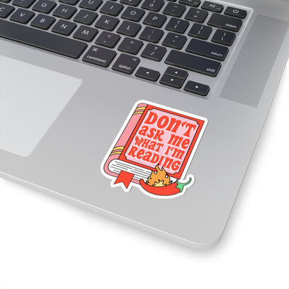 Funny Book Lover Kiss-Cut Stickers - Perfect for Laptops, Water Bottles, Journals, Gifts for Readers, Bookish Decor