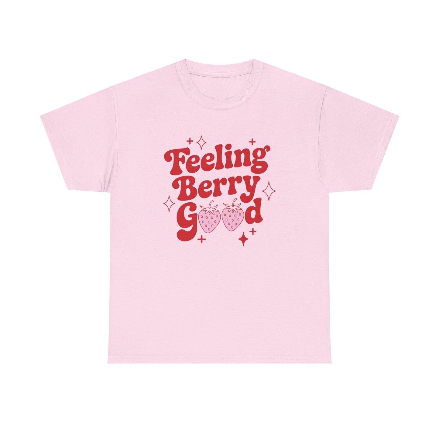 Feeling Berry Good Retro Strawberry Graphic T-Shirt