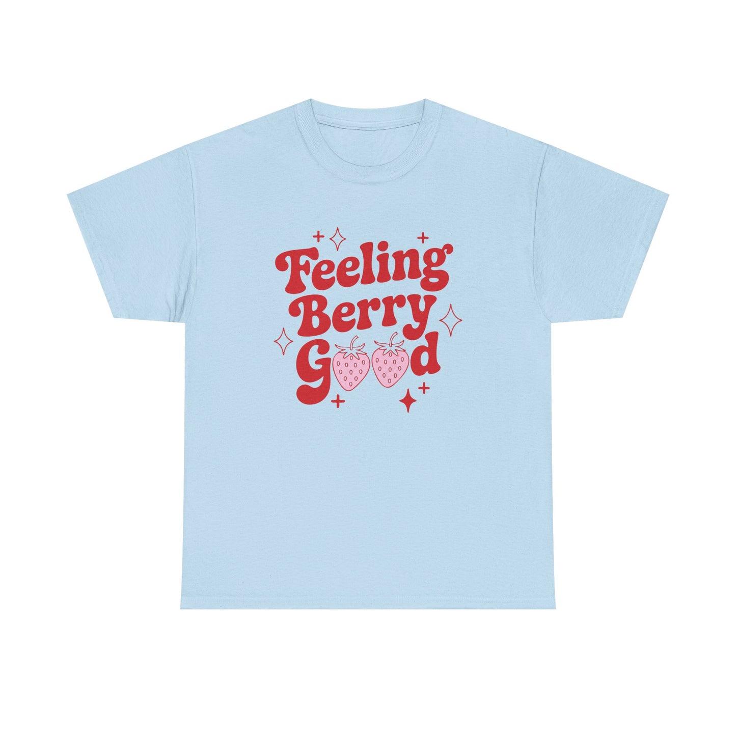 Feeling Berry Good Retro Strawberry Graphic T-Shirt